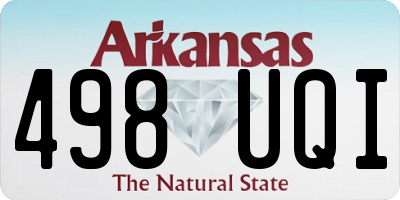AR license plate 498UQI