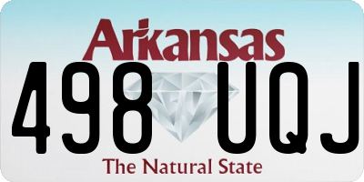 AR license plate 498UQJ