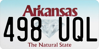 AR license plate 498UQL