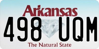 AR license plate 498UQM
