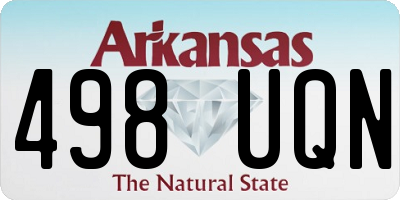 AR license plate 498UQN