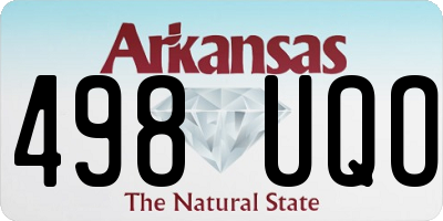 AR license plate 498UQO