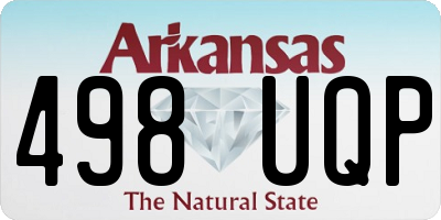 AR license plate 498UQP