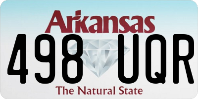 AR license plate 498UQR
