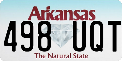 AR license plate 498UQT