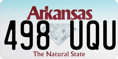 AR license plate 498UQU