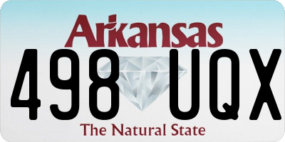 AR license plate 498UQX