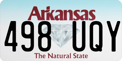 AR license plate 498UQY