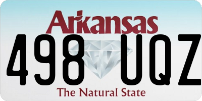 AR license plate 498UQZ