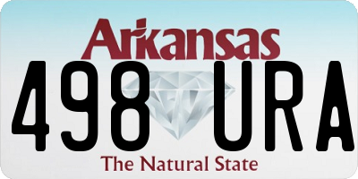 AR license plate 498URA