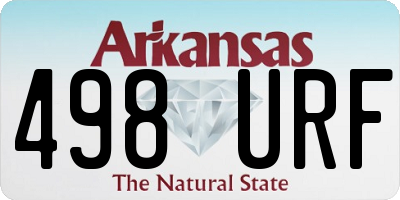 AR license plate 498URF