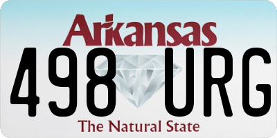 AR license plate 498URG
