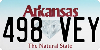 AR license plate 498VEY