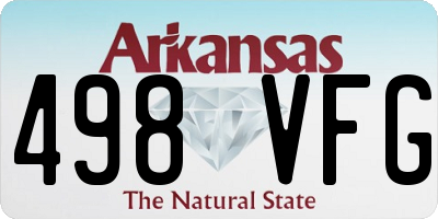 AR license plate 498VFG