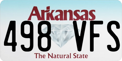 AR license plate 498VFS