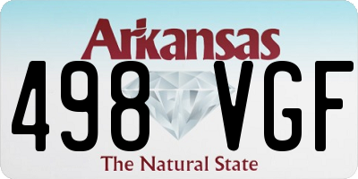 AR license plate 498VGF