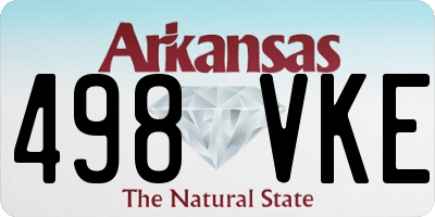 AR license plate 498VKE