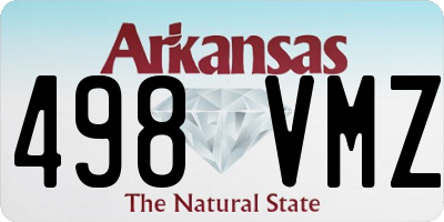 AR license plate 498VMZ