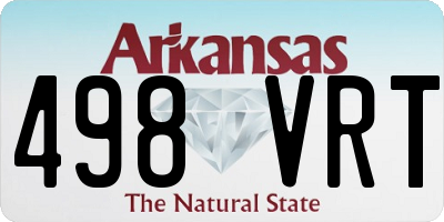 AR license plate 498VRT