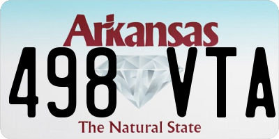 AR license plate 498VTA