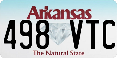 AR license plate 498VTC