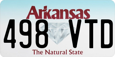 AR license plate 498VTD