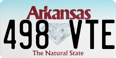 AR license plate 498VTE