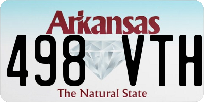 AR license plate 498VTH