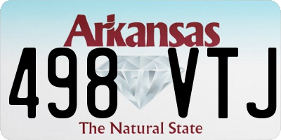 AR license plate 498VTJ