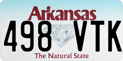 AR license plate 498VTK