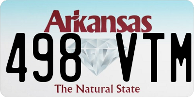 AR license plate 498VTM