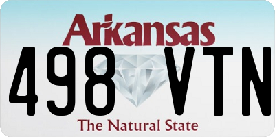 AR license plate 498VTN