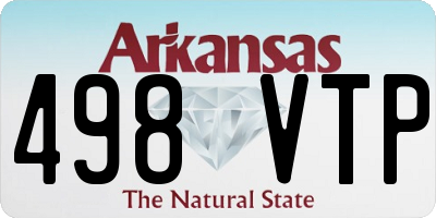 AR license plate 498VTP