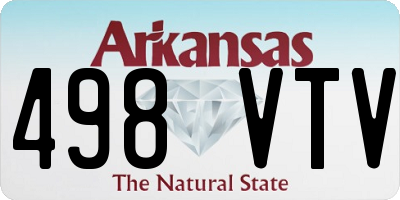 AR license plate 498VTV