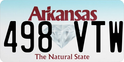 AR license plate 498VTW