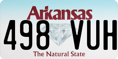 AR license plate 498VUH