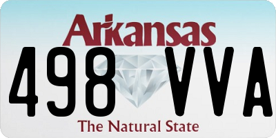 AR license plate 498VVA