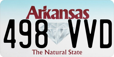 AR license plate 498VVD