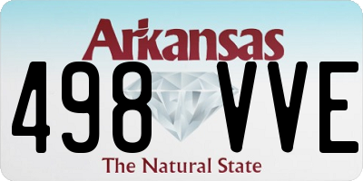 AR license plate 498VVE