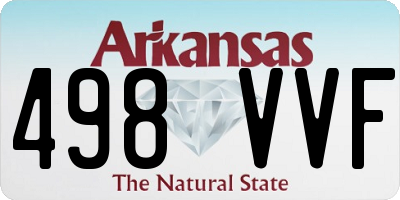 AR license plate 498VVF