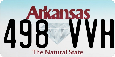 AR license plate 498VVH