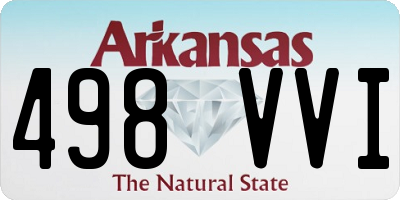 AR license plate 498VVI
