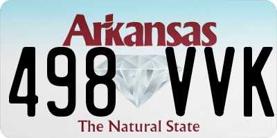 AR license plate 498VVK
