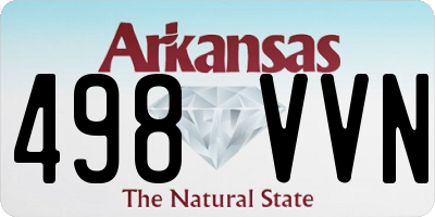 AR license plate 498VVN