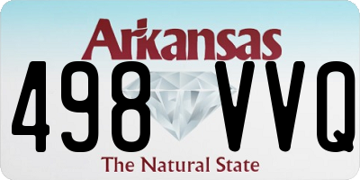 AR license plate 498VVQ