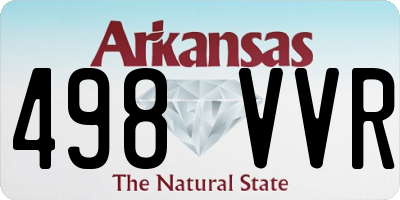 AR license plate 498VVR