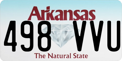 AR license plate 498VVU