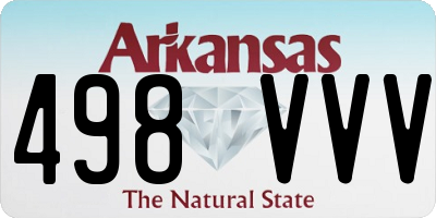 AR license plate 498VVV