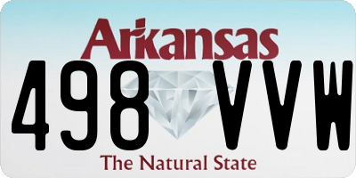 AR license plate 498VVW
