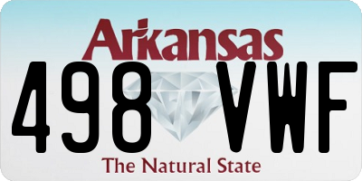AR license plate 498VWF